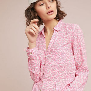 NWOT Maeve Rochelle Printed Buttondown